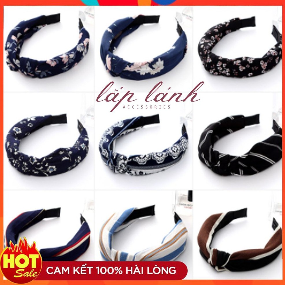 Băng đô bờm tóc vải đủ màu phong cách hàn quốc thời trang cá tính 214bdv03