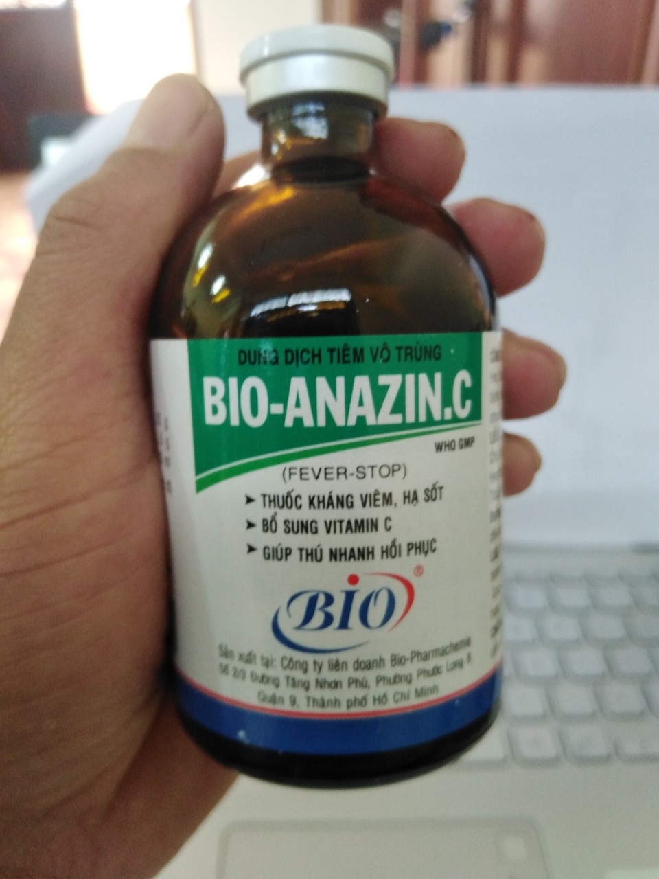 ANAGIN C -100 ml - THUỐC HỖ TRỢ ĐIỀU TRỊ HẠ SỐT, GIẢM ĐAU CHO VẬT NUÔI