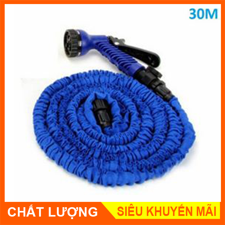 Bộ vòi rửa xe, tưới cây giãn nở, Ống nước co giãn đa năng 15m - 30m