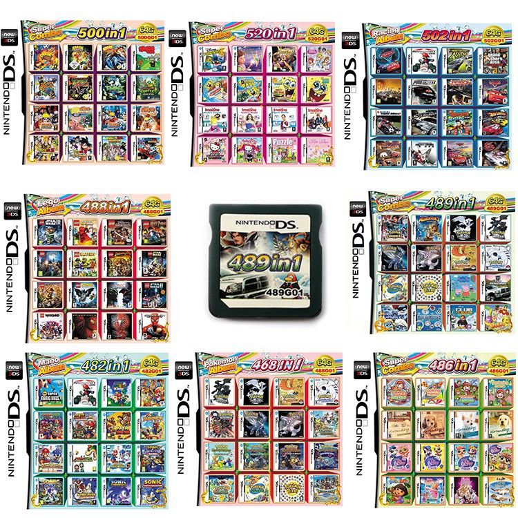 Bộ thẻ game cổ điển cho nintendo ds 3ds