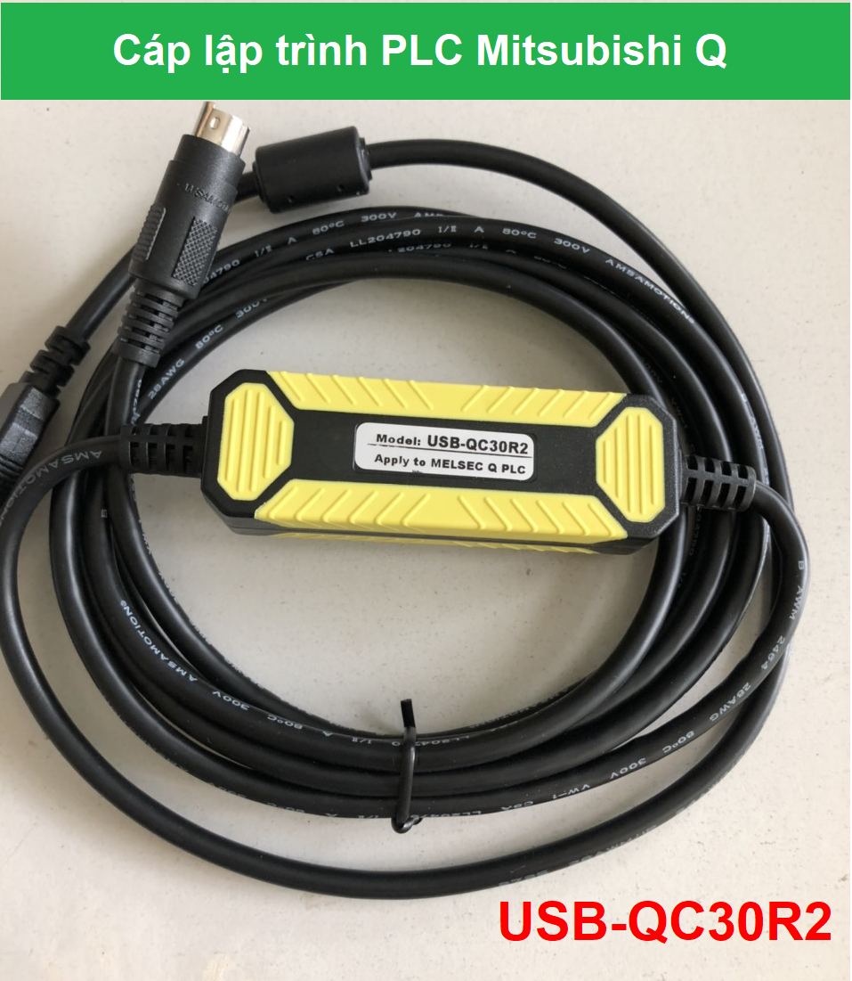 XẢ KHO - Cáp Lập Trình PLC Mitsubishi Q Series USB-QC30R2 – Siêu Rẻ !