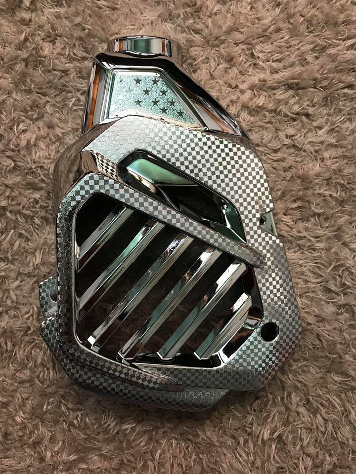 Ốp quạt gió mạ crom cho xe air blade 2013 2014 2015