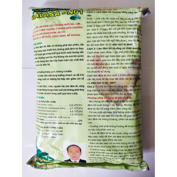 Balasa Đệm Lót Chuồng Nuôi Khử Mùi Hôi - 110
