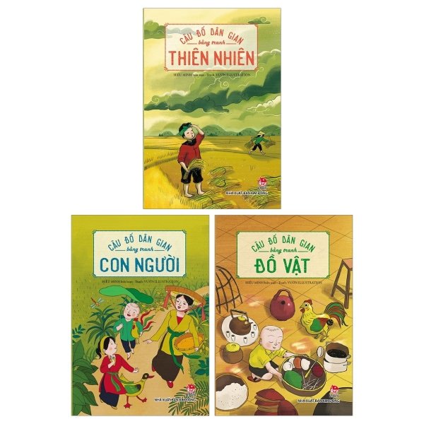 Fahasa - combo sách hay câu đố dân gian bằng tranh : cây cối + hoa quả + loài vật
