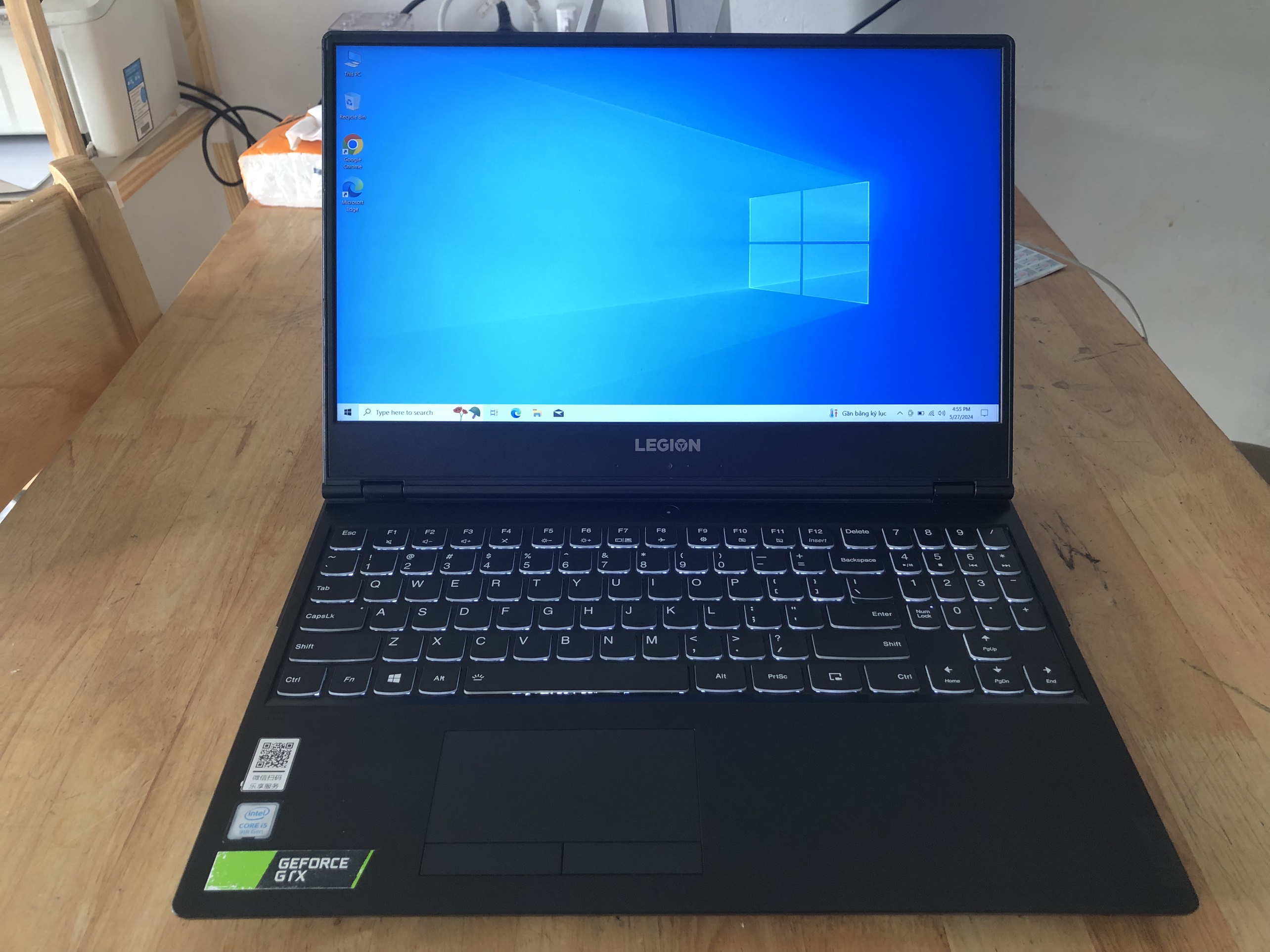 GAMING LENOVO LEGION Y7000 CORE I5 9300H RAM 16G SSD 256G 15.6INCH FHD GTX 1050