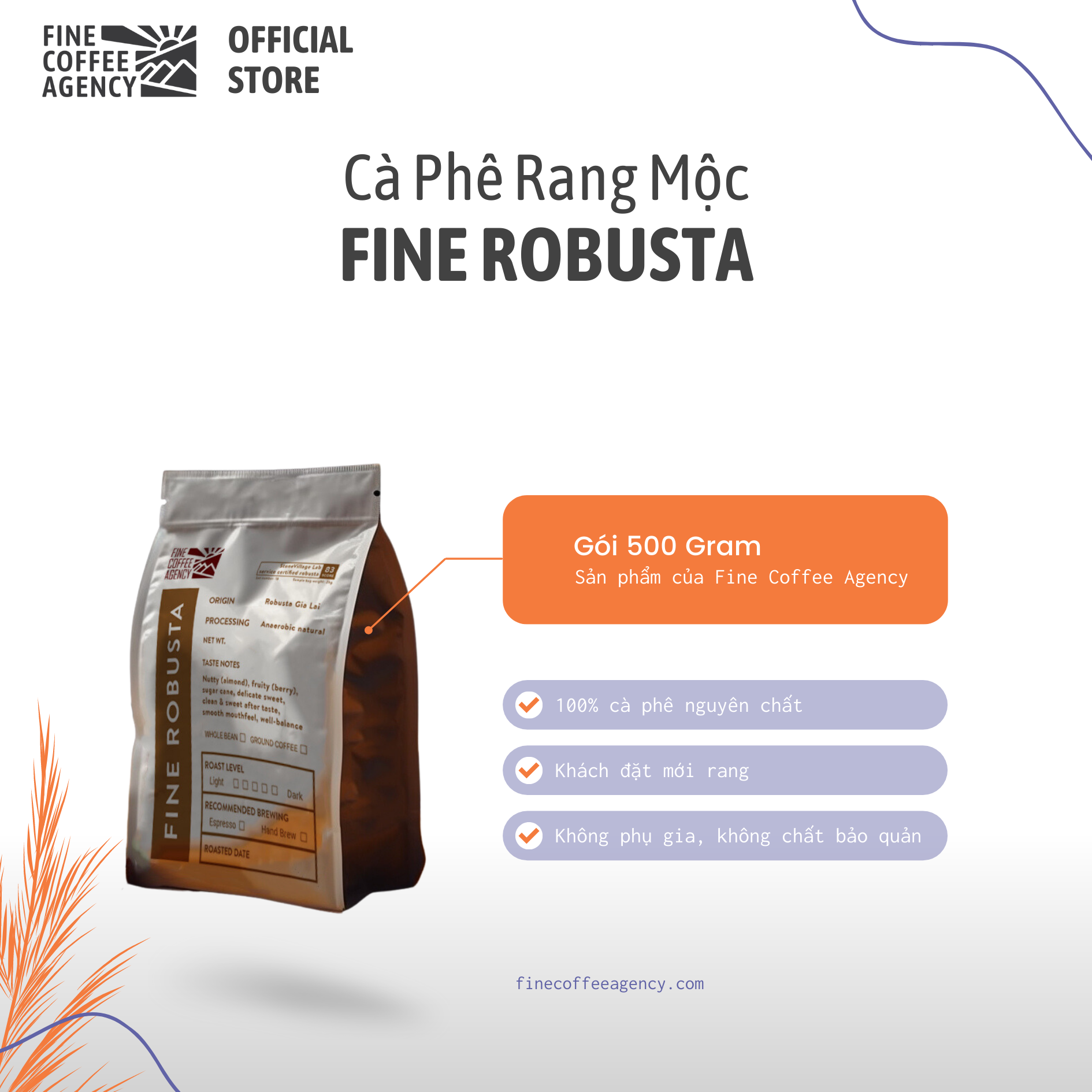 Cà phê Fine Robusta Gia Lai