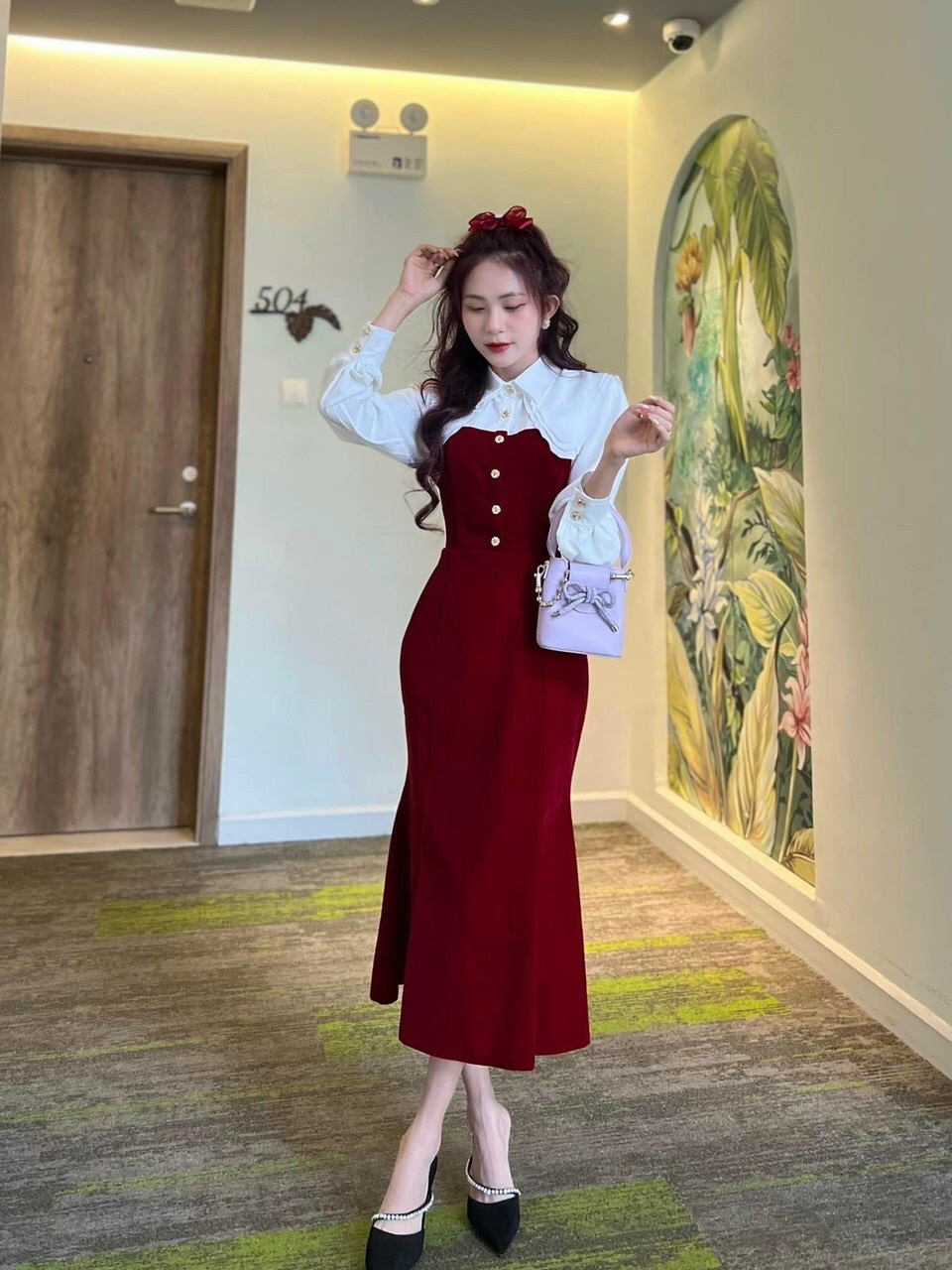 Đầm Dự Tiệc Lokosa Váy Hoa Nhí Nữ Vải Voan Dáng Dài Thiết Kế Hàn Quốc Cao  Cấp Đi Chơi Công Sở Vd047   Hazomicom  Mua Sắm Trực Tuyến Số