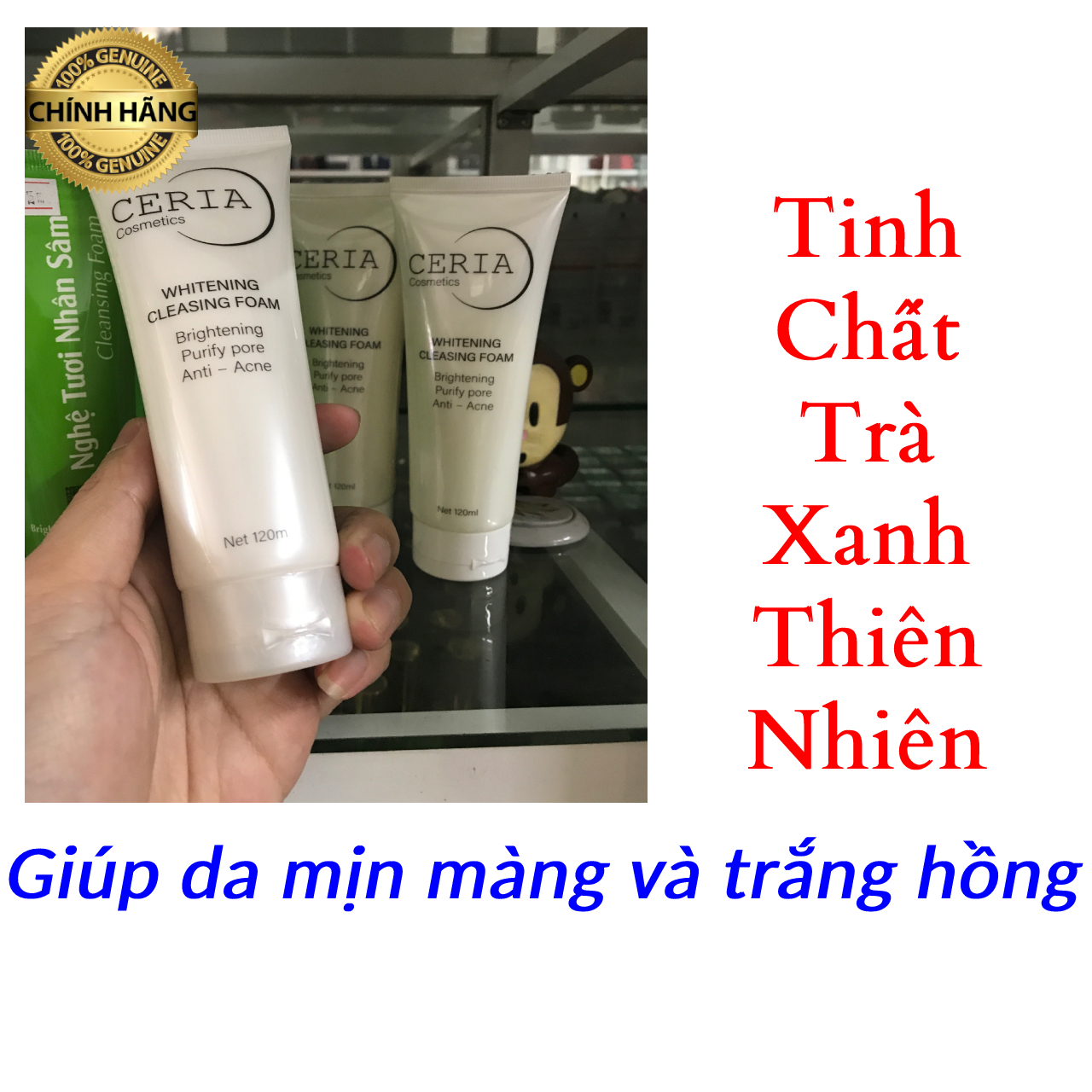Sữa Rửa Mặt Cao Cấp Ceria 120ml - Thoitrangtocnhuom