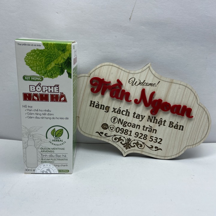 Xịt họng bổ phế nam hà người lớn - chai 30ml