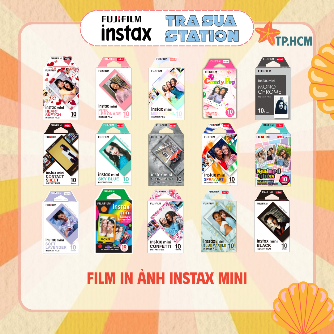 [HCM] FILM INSTAX MINI - VIỀN HÌNH CÁC LOẠI (hàng chính hãng Fujifilm Instax) - Date cao