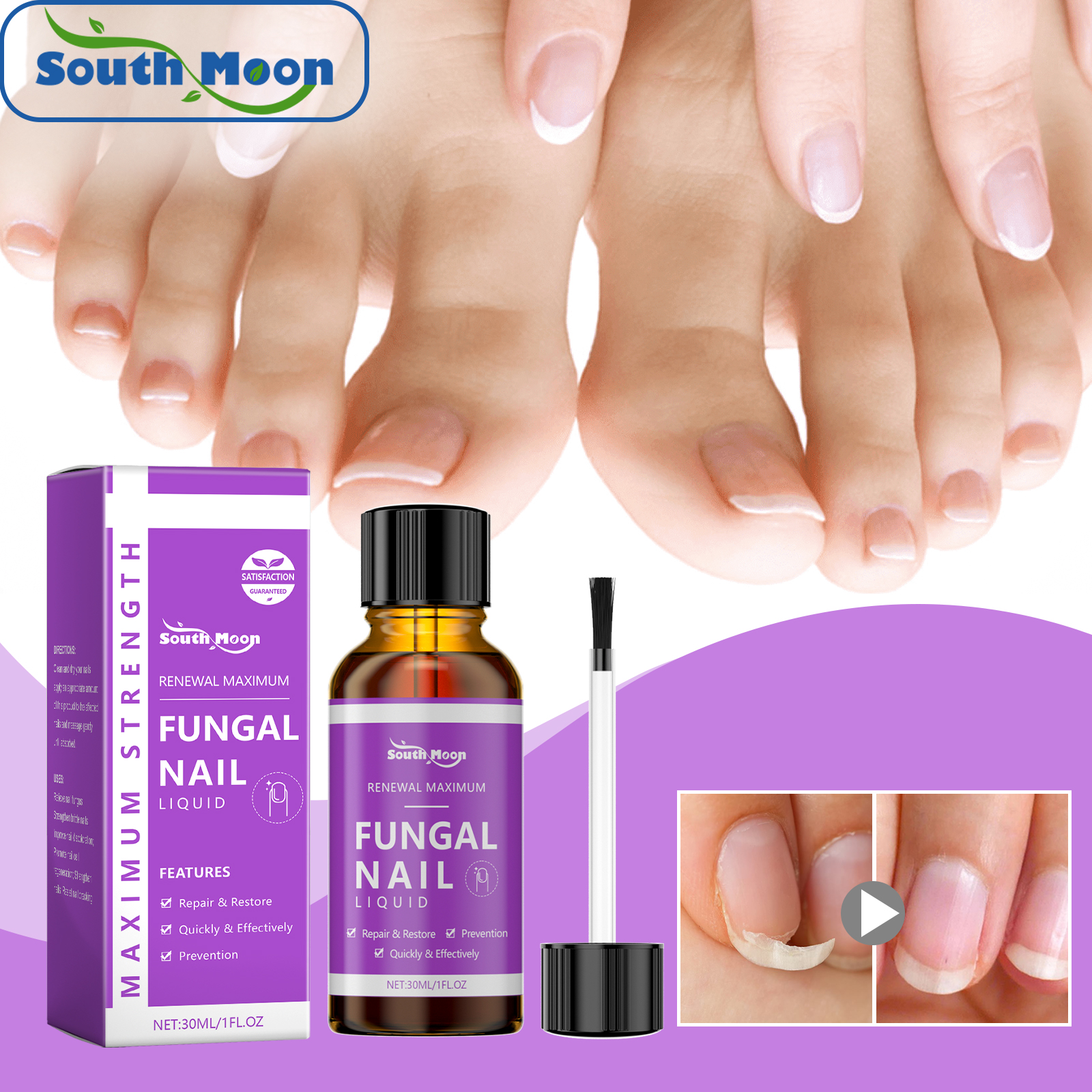 Dung dịch chăm sóc móng Làm sạch nhẹ và dưỡng móng tay chân hàng ngày