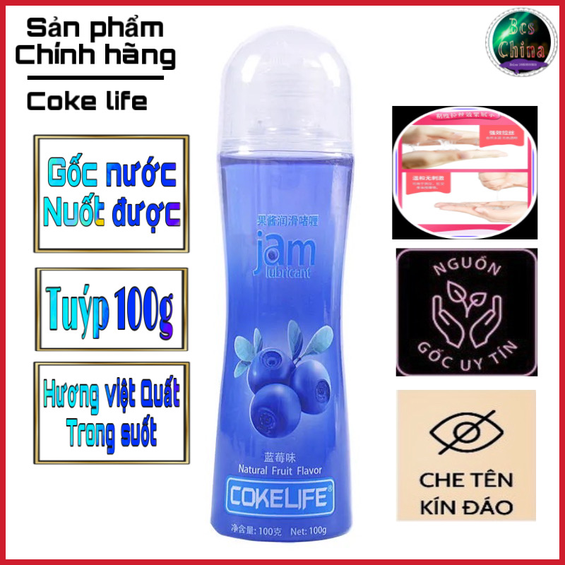 Gel Bôi Trơn 100g Hương Thơm việt quất ( hàng cao cấp ) .đặc biệt có thể nuốt được