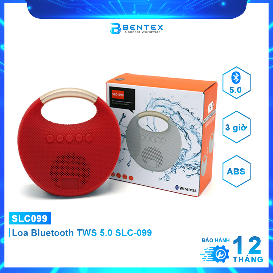 Loa bluetooth mini slc-099 âm bass chuẩn loa xách tay sành điệu chất lượng cao bảo hành 12 tháng - bentex
