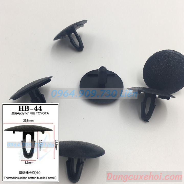 Bộ 20 đinh tán , chốt vít nở vit Nhựa Loại 1 cho xe hơi ô tô toyota Chất Liệu Nhựa Nylon Polyme AHB44