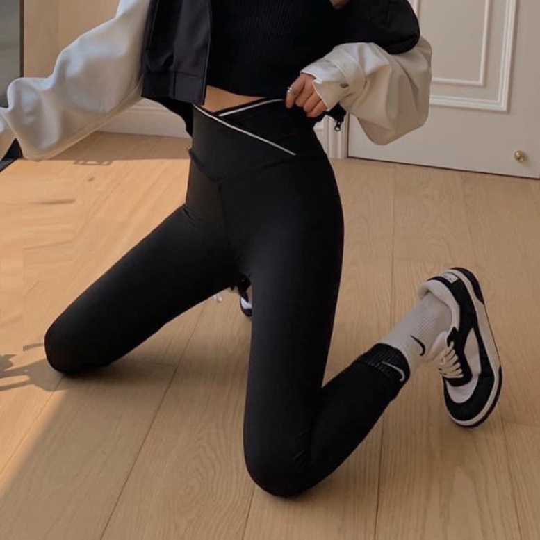 Quần legging CẠP CHÉO, nâng mông, gen bung siêu tôn dáng