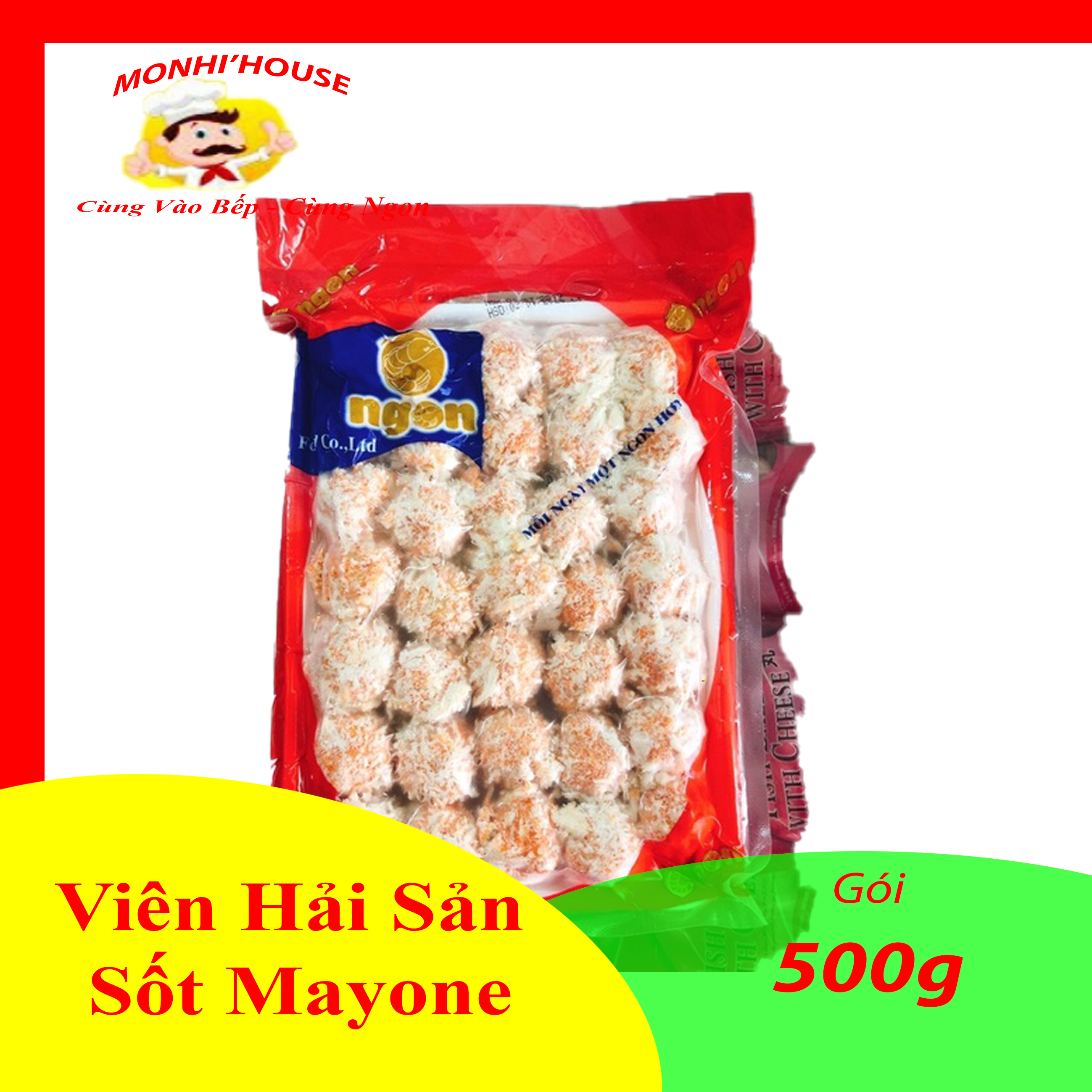 Khay 500g Hải Sản sốt mayonaise Ôngon
