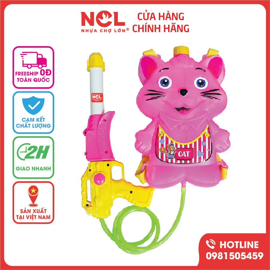 Đồ Chơi Phun Nước Nhựa Chợ Lớn Mèo Con - M1809-BB93