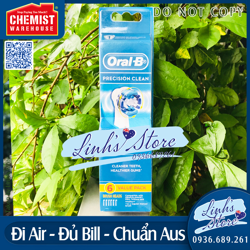 Đầu bàn chải điện Oral B Power Toothbrush Precision Clean 💙 Chemist Warehouse - Úc