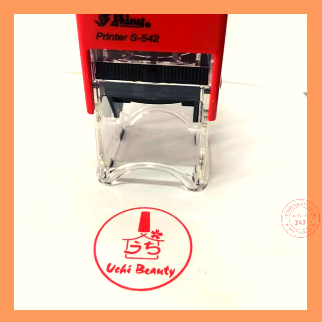 [HCM]Con Dấu Vuông Logo cho shop - Khắc Dâu Chất Lượng Cao Thương Hiệu Shiny