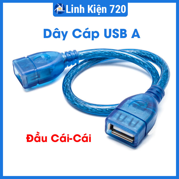 Dây USB A 2 đầu cái cái truyền dữ liệu nhanh chóng