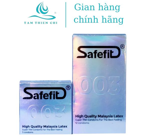 Bao cao su siêu mỏng ôm sát mượt mà 003 safefit Tâm Thiện Chí