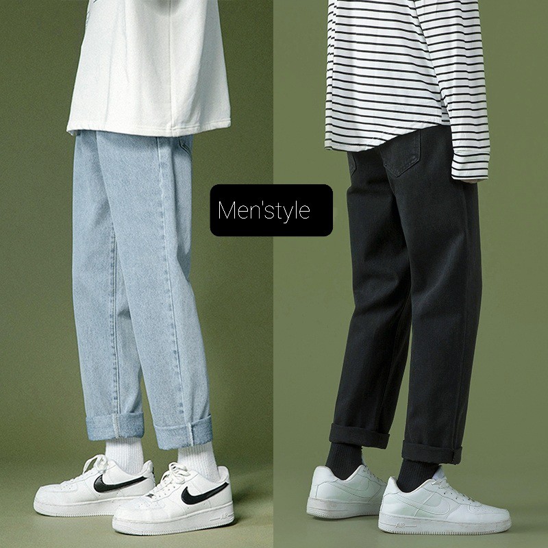 Quần jean baggy nam ống suông - quần jean nam