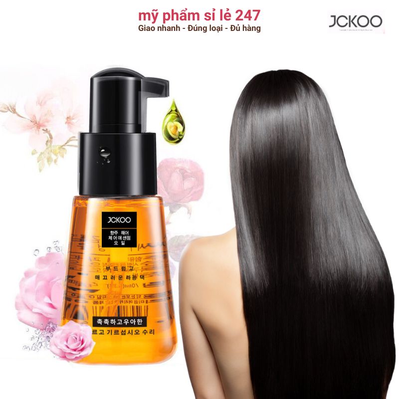 Tinh dầu dưỡng tóc nữ phục hồi tóc JCKOO 70ml dầu dưỡng tóc mềm mượt cho nữ JK273