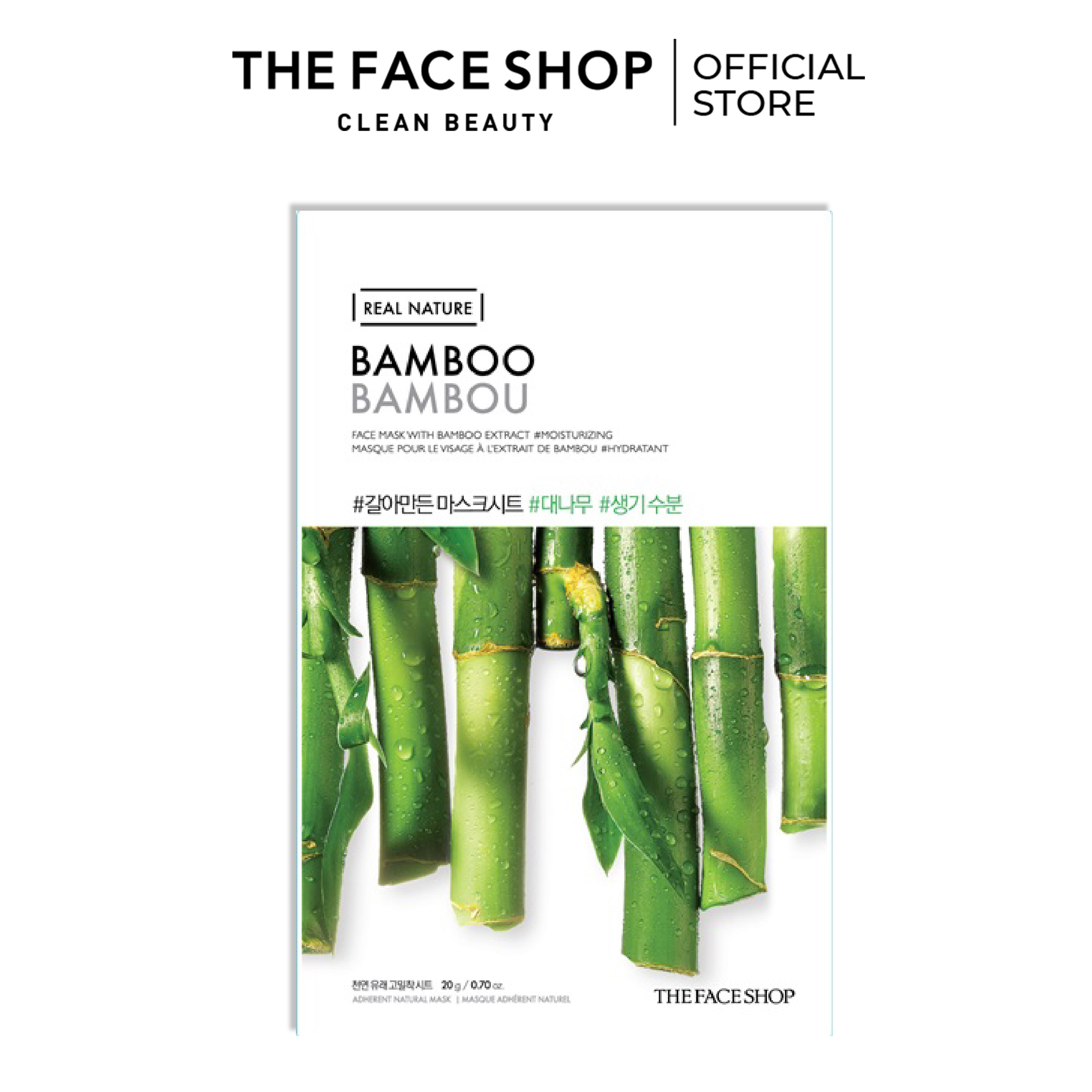 Mặt Nạ Cung Cấp Nước TheFaceShop Real Nature Mask Sheet Bamboo 20g