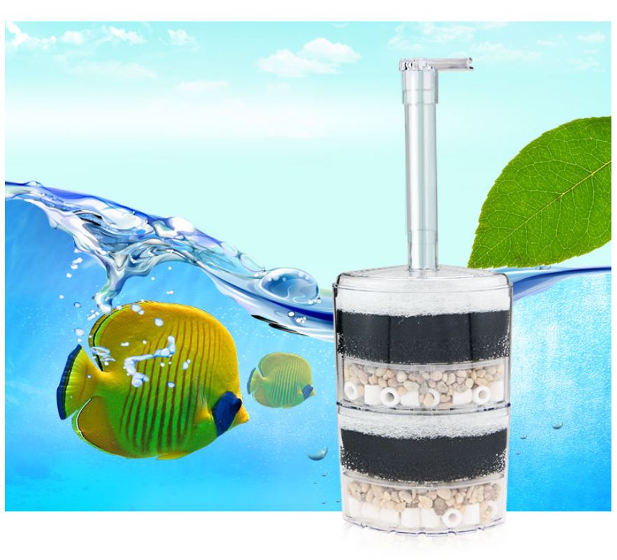 Lọc bio đa lớp vi sinh kiêm đầu sủi oxi cho bể cá