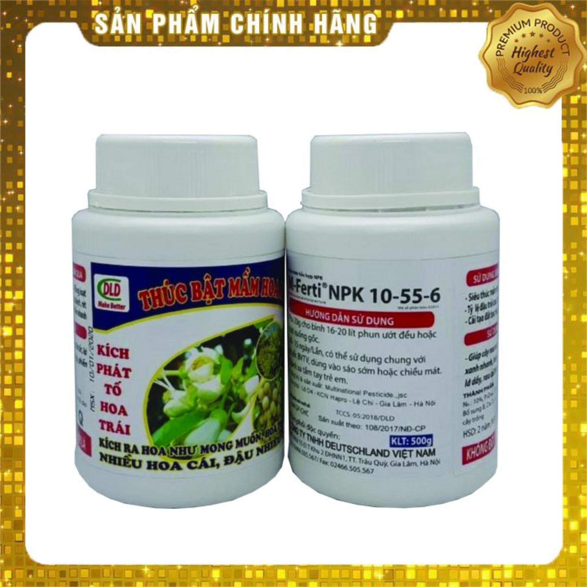 Thúc bật mầm hoa M-Ferti NPK 10-55-6 (500g) thúc bật mầm hoa mạnh, kích phát tố hoa trái