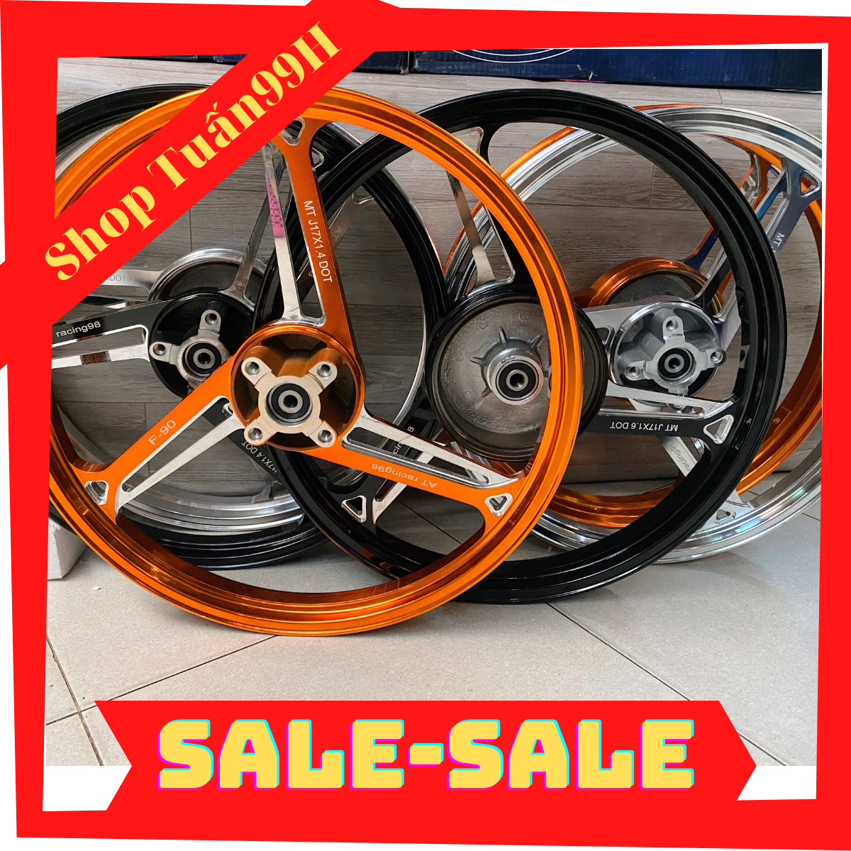 Mâm 3 đao CNC dành cho Sirius, Jupiter, Taurus, Exciter 2006-2010 1 đĩa bản 1.4 và 1.6