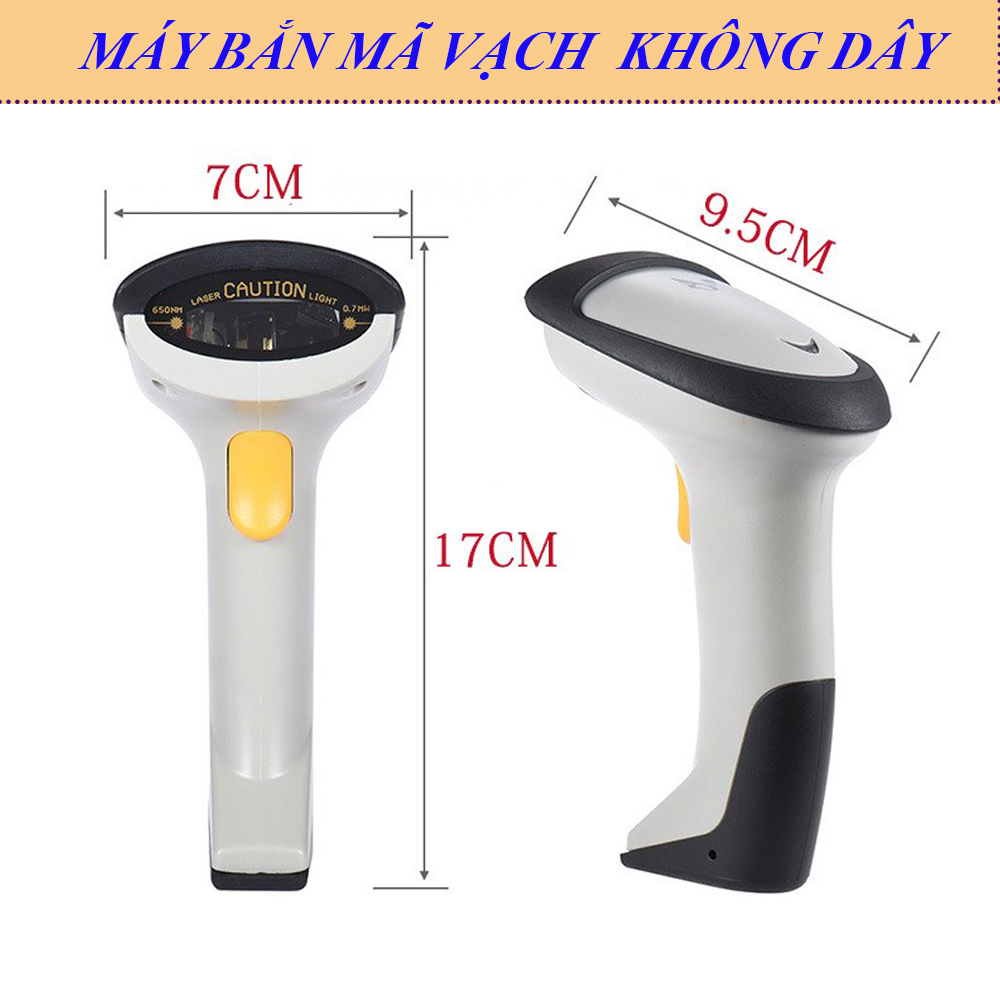 Máy Quét Mã Vạch Giá Rẻ, Máy Bắn Mã Vạch Không Dây Cao Cấp, Máy Đọc Mã Vạch Cầm Tay. Công Nghệ Laser Tiên Tiến Nhanh Chóng - Hiệu Quả - Chính xác - Tiết Kiệm. Bảo Hành 1 đổi 1 - MUA NGAY. 2