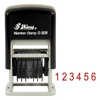 Dấu 6 số xoay cao 3mm shiny s309