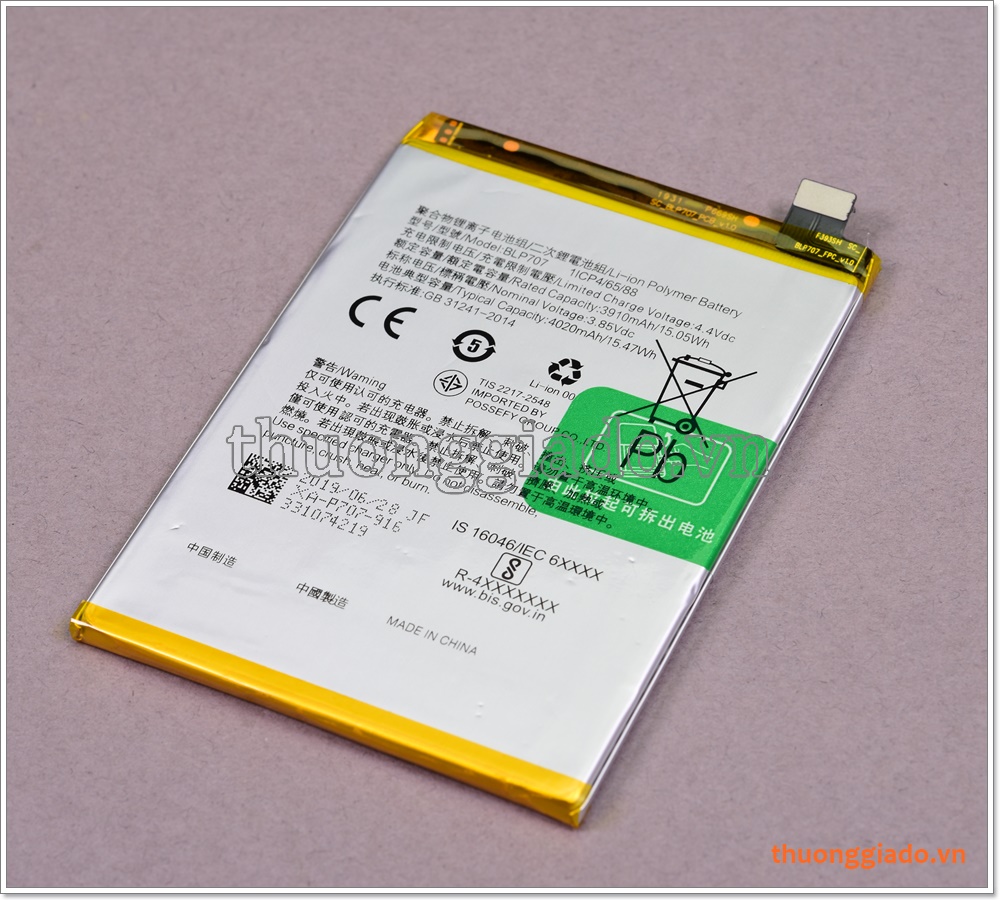 Pin zin oppo f11 mã blp707 dung lượng chuẩn