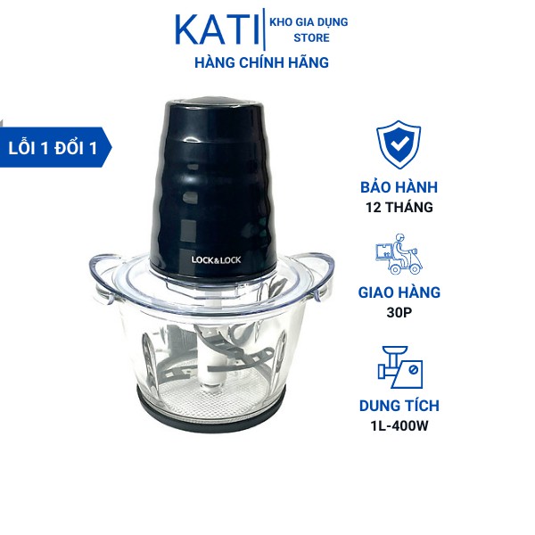 Máy xay thịt Lock&Lock EJM156BLK dung tích 1 lít Máy xay thịt lock and lock 1 l hàng chính hãng, giao nhanh Máy Xay Thịt Lock&Lock EJM156BLK 1L Máy xay thịt thủy tinh LOCK&LOCK dung tích 1Lít