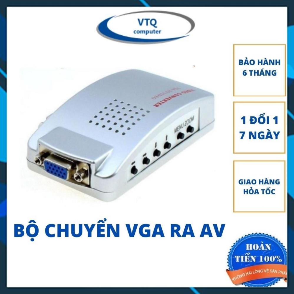 Box chuyển vga ra av mini, bộ adapter chuyển đổi vga sang av svideo. vtq.computer