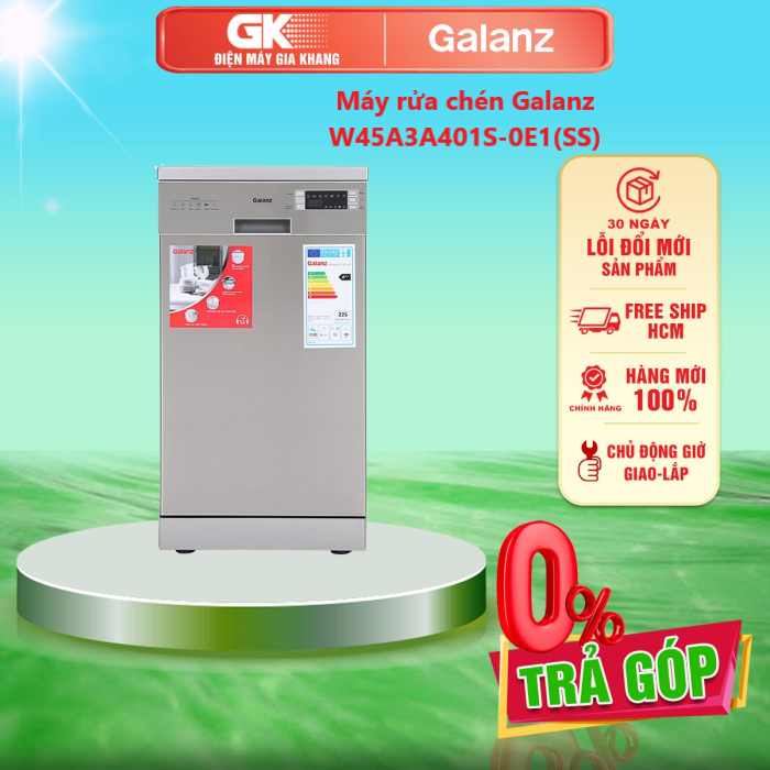 Máy rửa chén Galanz W45A3A401S-0E1(SS) 1850W - GIAO TOÀN QUỐC - FREESHIP HCM