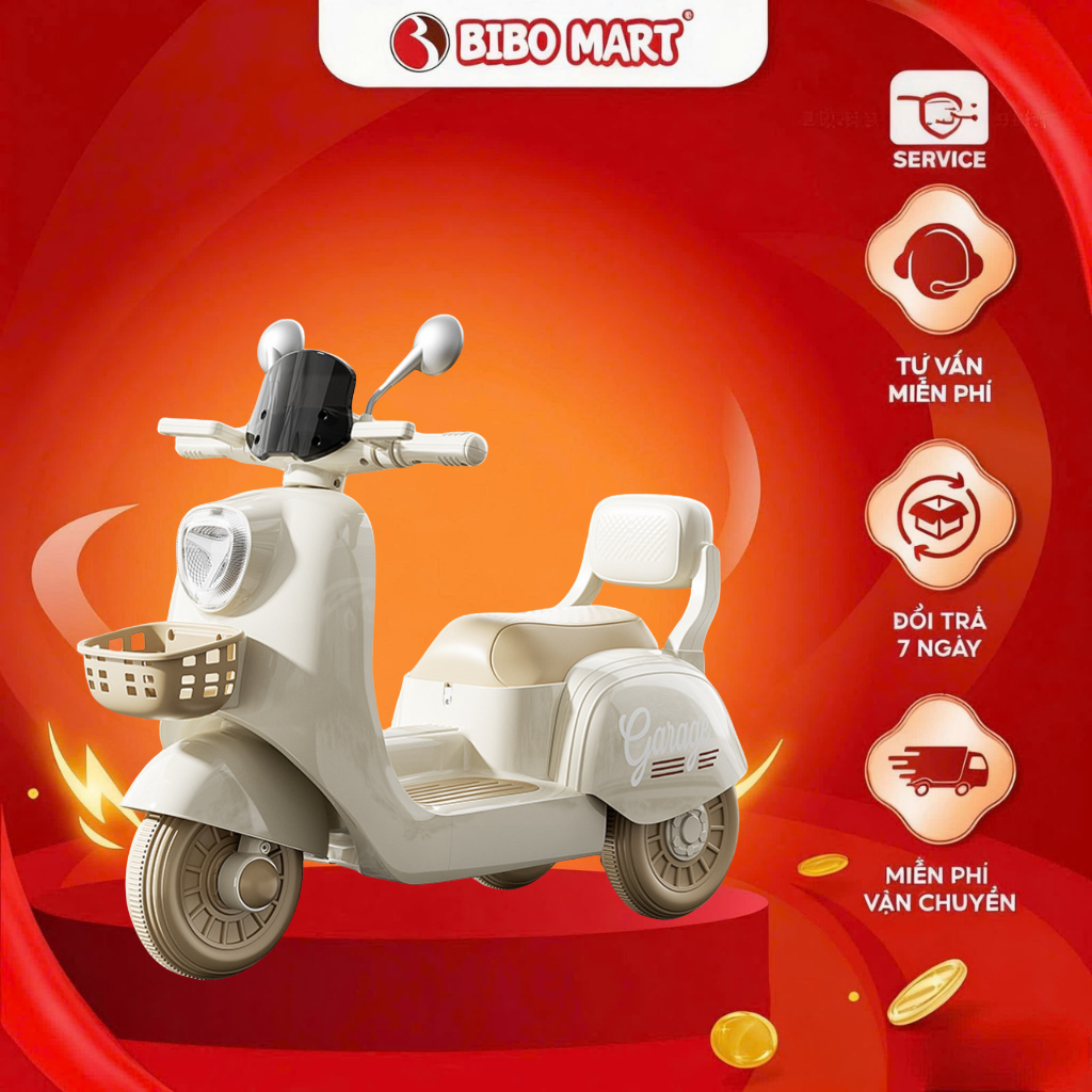 Nimo Three-Wheel Electric Motorcycle for Children with Charger Kn 1688 - Bibomart
