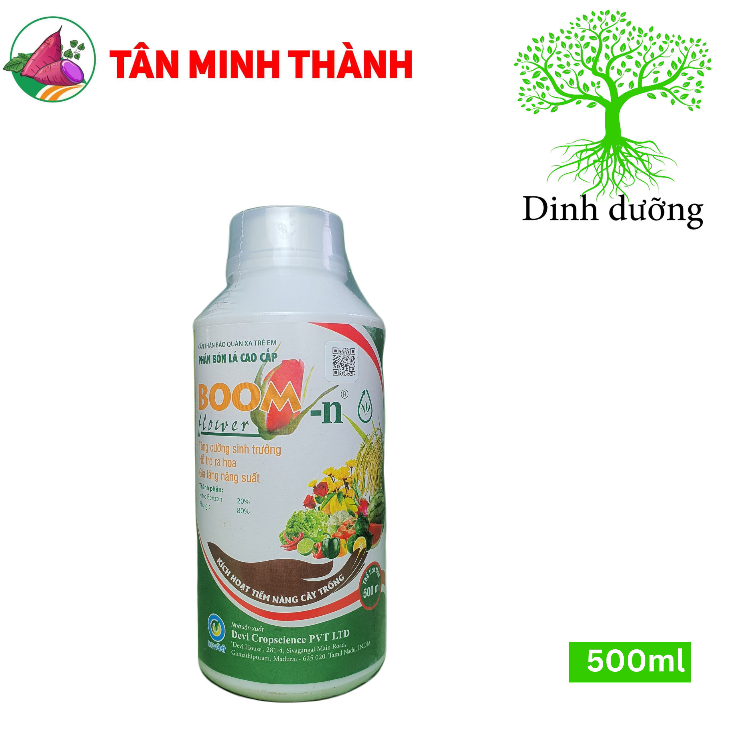 Boom flower – lộc trời – tăng năng xuất, hỗ trợ ra hoa, chống rụng trái 500ml