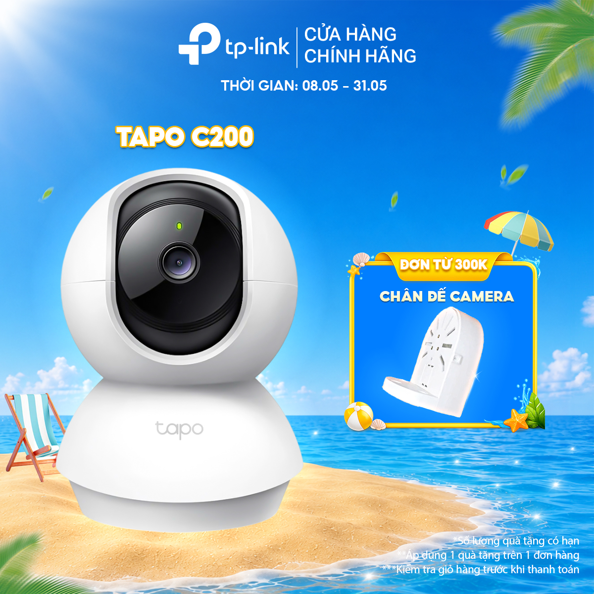 Camera IP Tapo C220 - 4MP, Quay Quét 360 Độ, Hỗ Trợ Cloud Storage