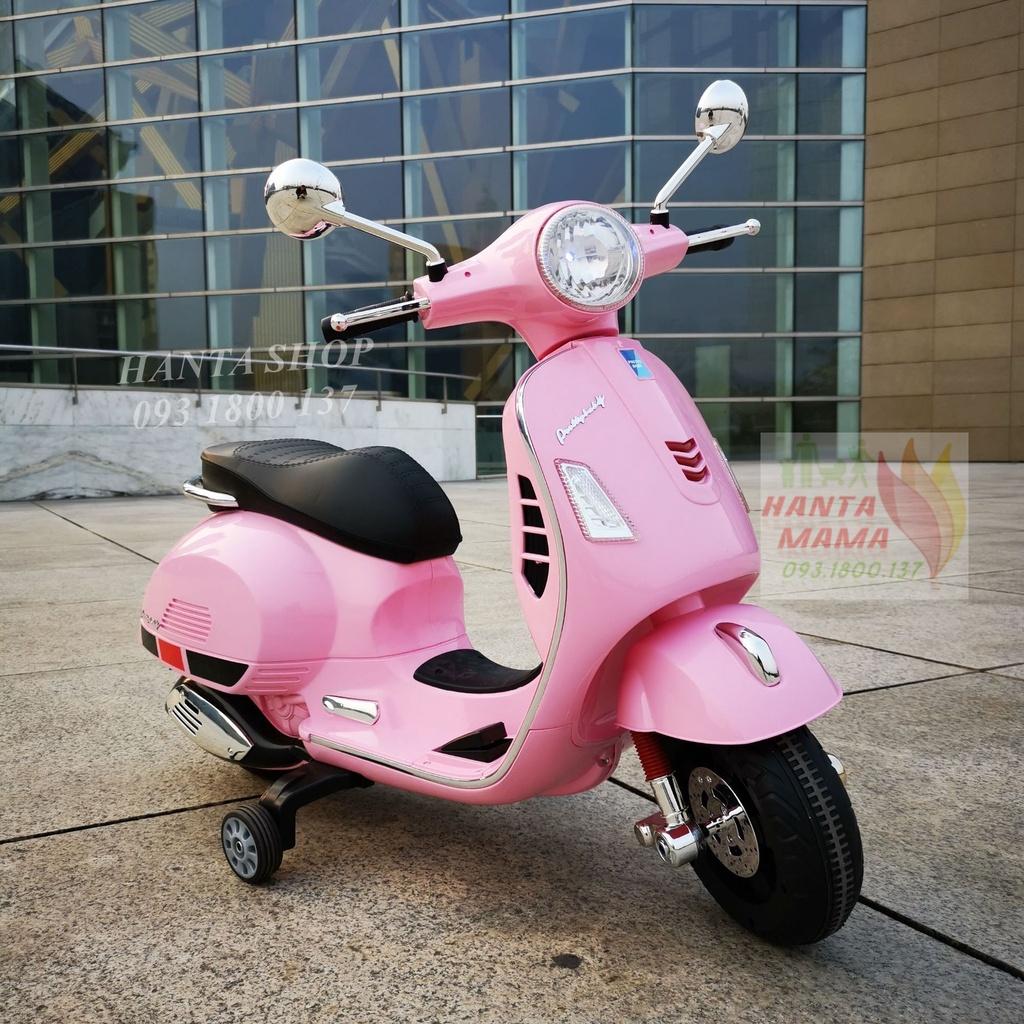 Xe máy vespa q618 trẻ em, xe máy điện cho bé mẫu mới nhất với 2 động cơ