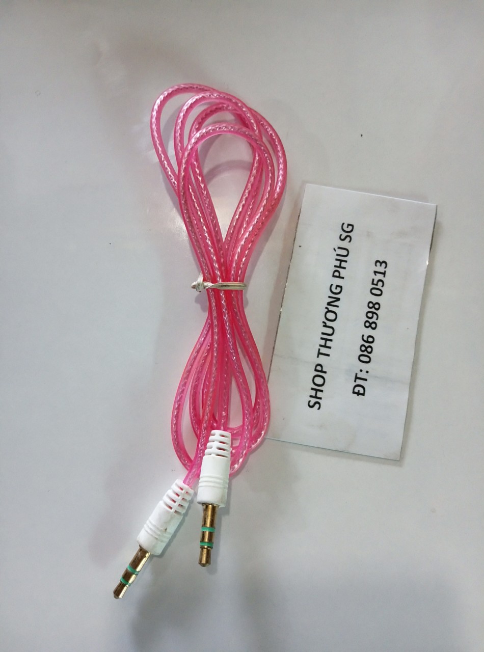 Cáp âm thanh 2 đầu 3.5mm : cáp dài 1m