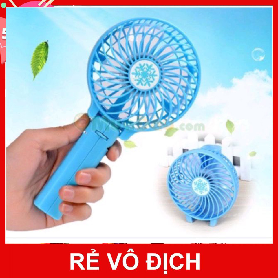 Quạt mini cầm tay 3 tốc độ, gấp gọn để bàn được - sạc nhanh, tốc độ gió mạnh