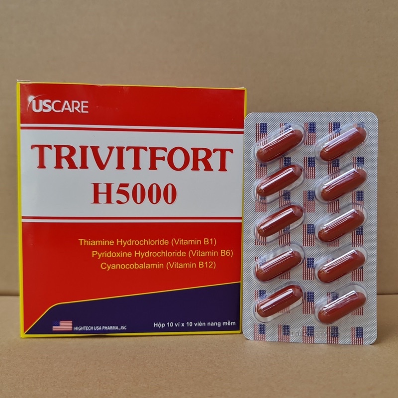 Bổ sung vitamin b1, b6, b12 cho cơ thể trivitfort h5000