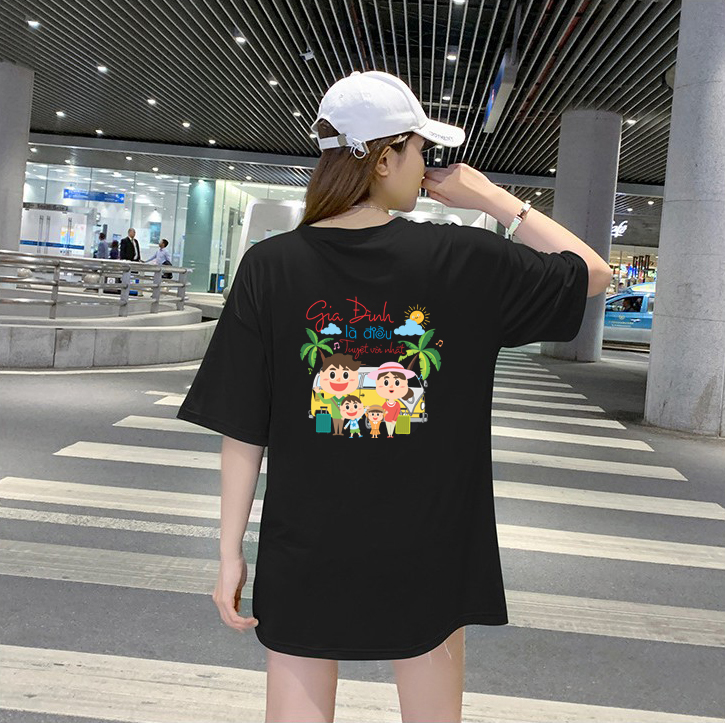 Áo thun nữ in hình gia đình là số một EP21