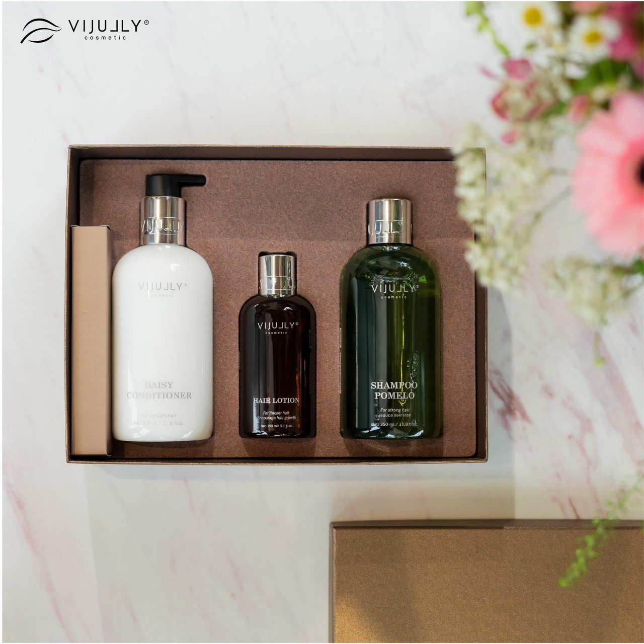 [ Mẫu Mới ] Combo bộ 3 sản phẩm NGĂN RỤNG HOÀN HẢO Dầu gội bưởi kem xả bưởi và tinh dầu bưởi ViJully Cao Cấp Fullbox giúp phục hồi hư tổn tóc, ngăn rụng và kích mọc tóc, cải thiện tình trạng hói đầu