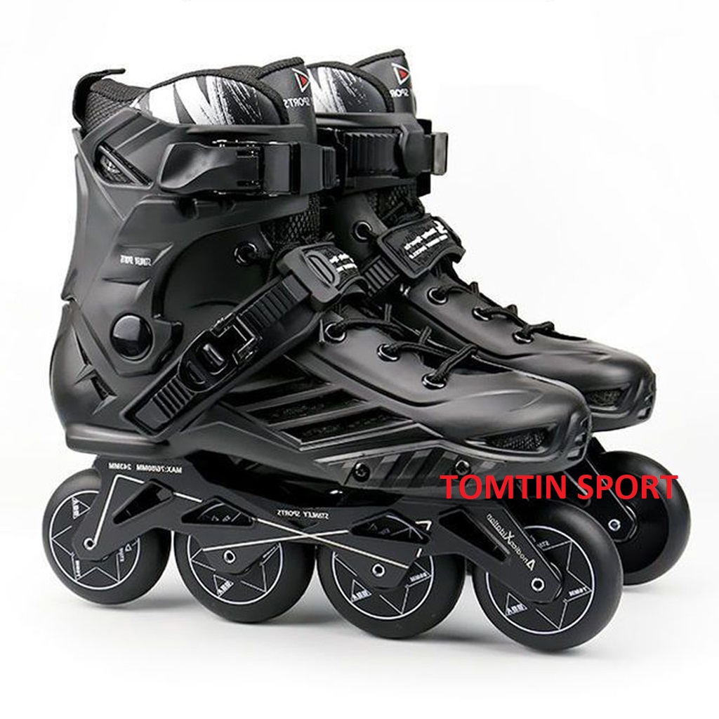 Giày patin người lớn có size lớn từ 38-46 hãng Munchi màu đen chơi chuyên nghiệp