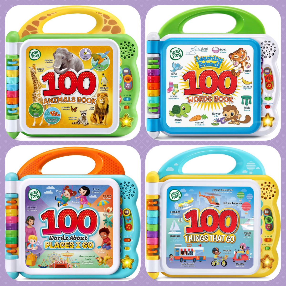 Đồ chơi LeapFrog - Sách tương tác giới thiệu 100 từ tiếng Anh về nhiều chủ đề hấp dẫn cho bé