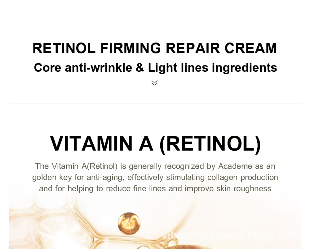 vibrant glamour retinol kem dưỡng da mặt kem làm trắng da retinol cấp nước chống lão hóa loại bỏ nếp nhăn moisturizing anti-aging wrinkle 4