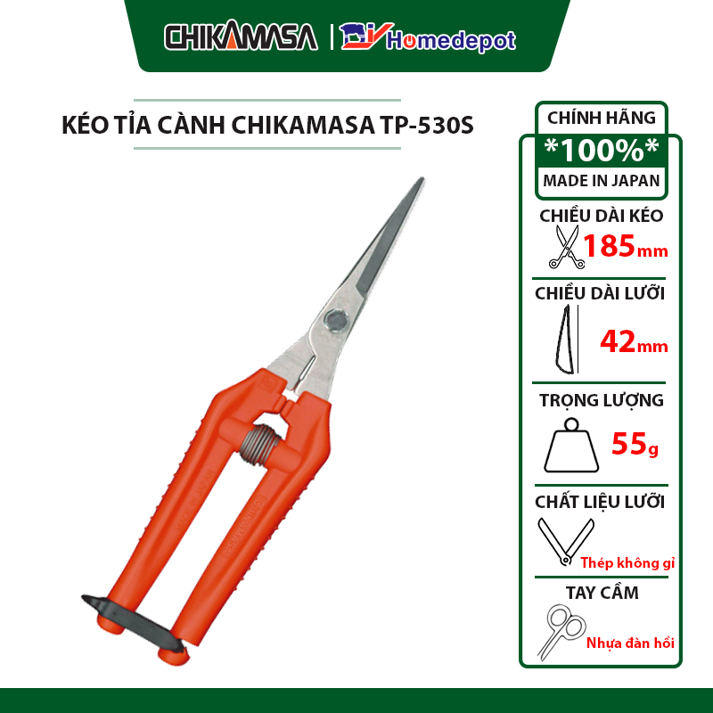 Kéo tỉa cành Nhật Bản Chikamasa TP-530S